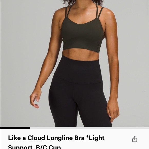 Lululemon longline like a cloud sports bra b/c - Picture 3 of 3